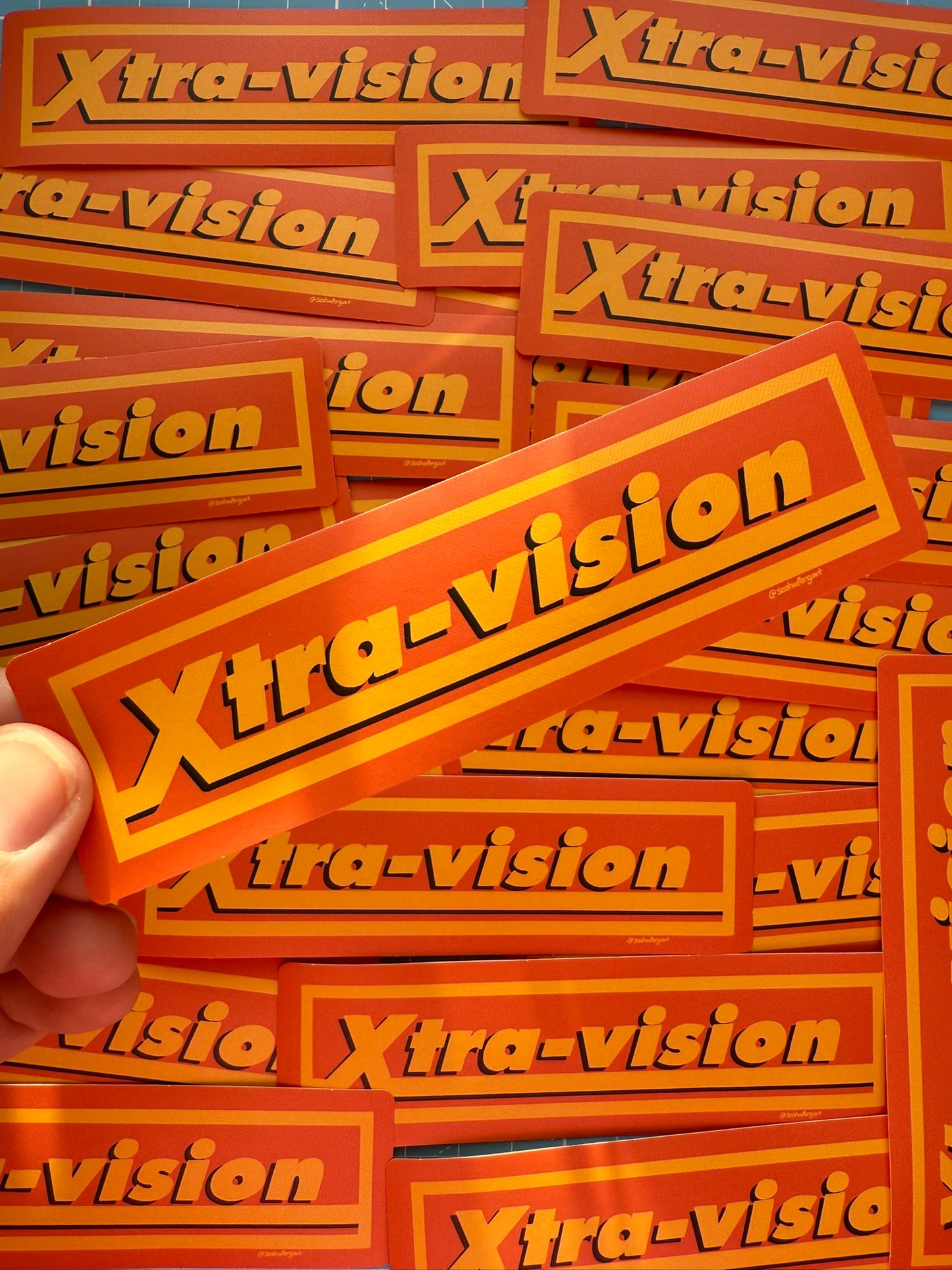 Xtra Vision Video Shop Sticker