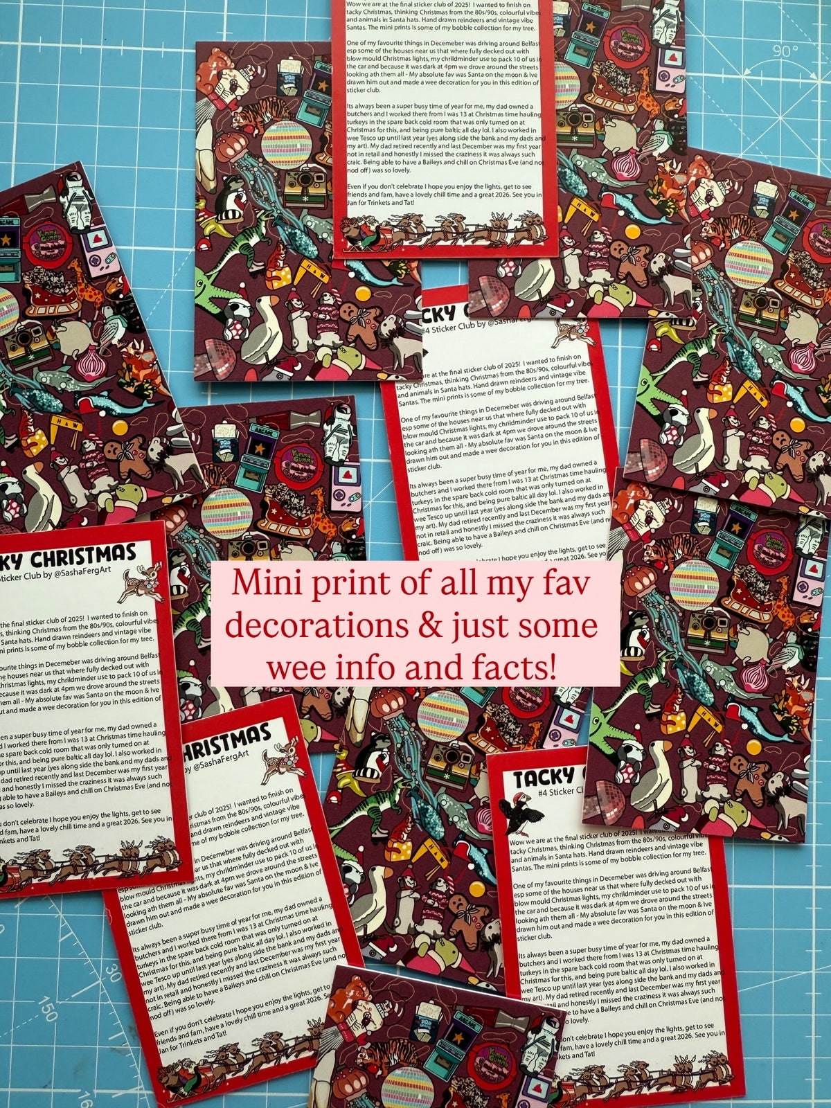 Decemeber 2025 Sticker Club - Tacky Christmas