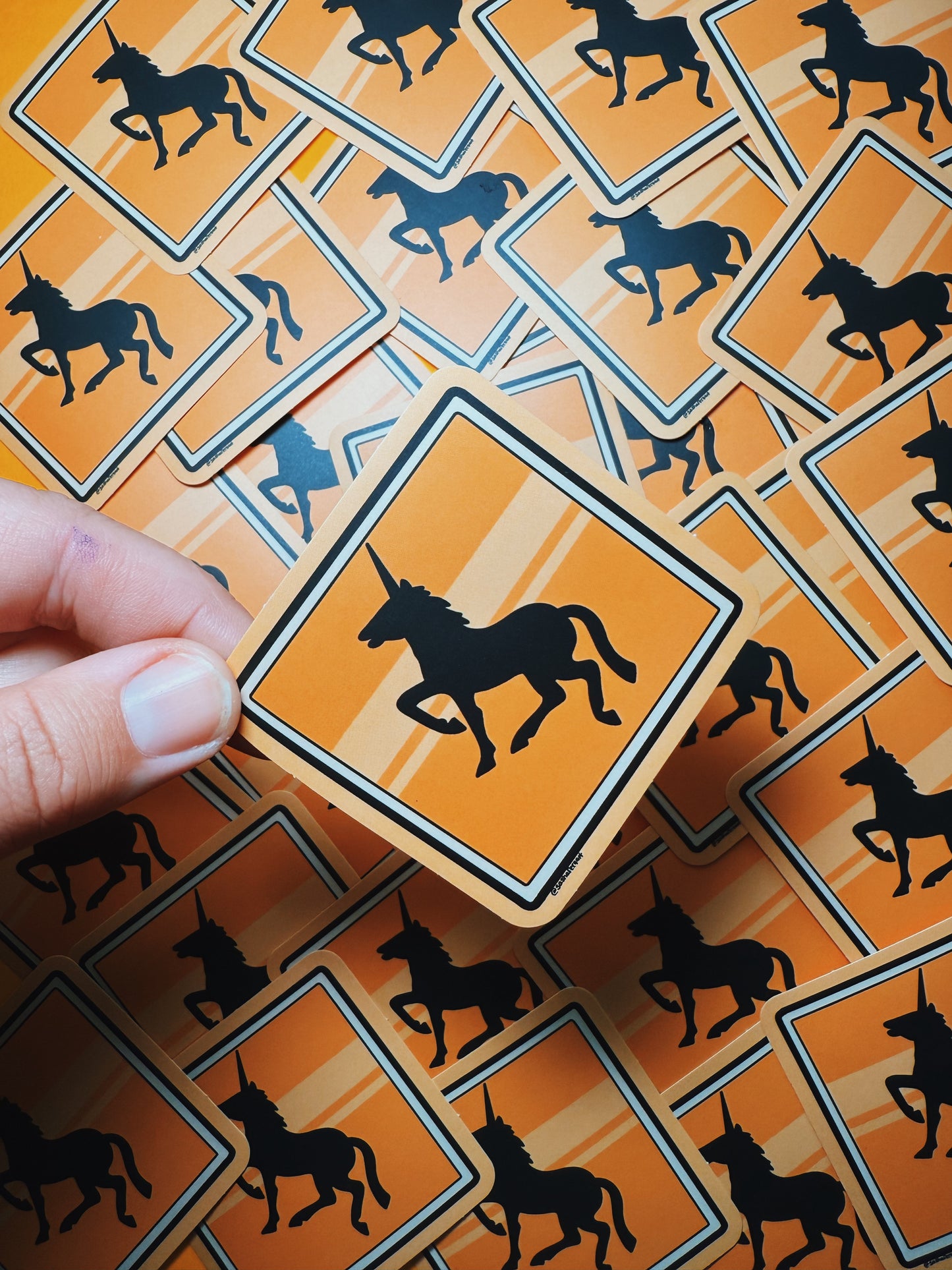 Horse Crossing | Unicorn Road Sign Sticker