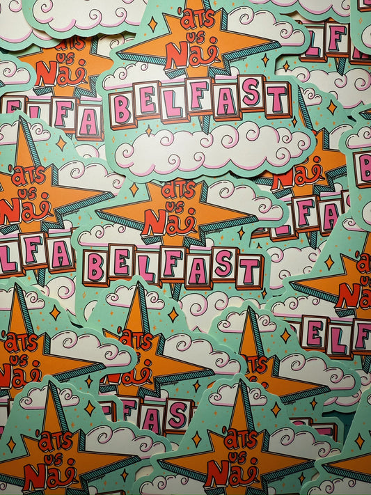 Ats Us Nai Belfast Sticker | American Sign