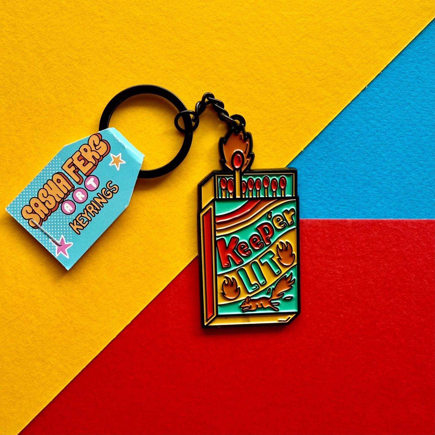 Keep 'er Lit Keyring | Northern Ireland Slang Keyring