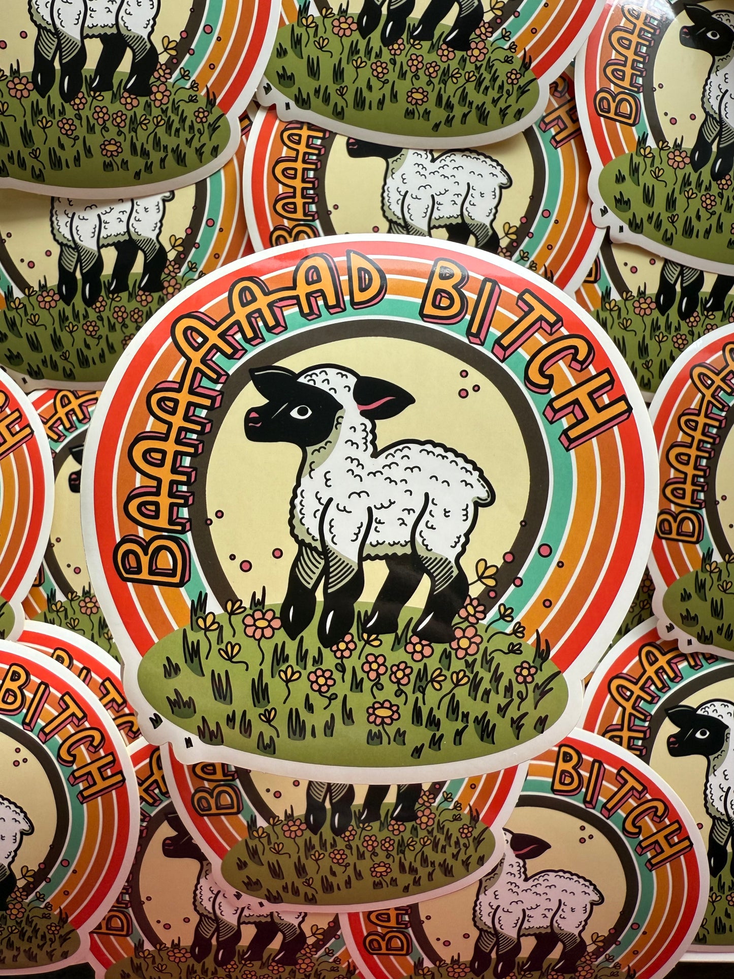 Baaad Bitch Sheep Sticker