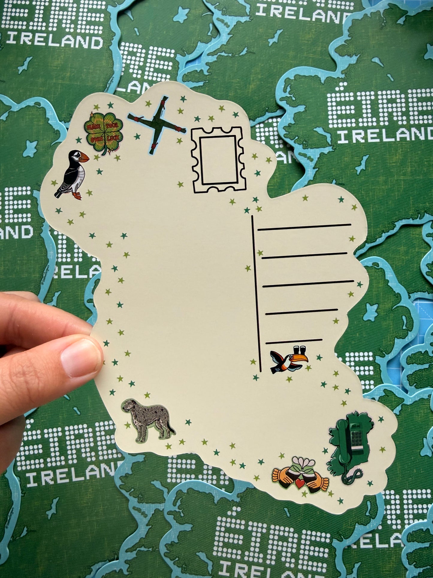 Ireland Cut Postcard