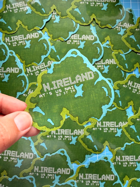 Northern Ireland Sticker - Teletext inspired