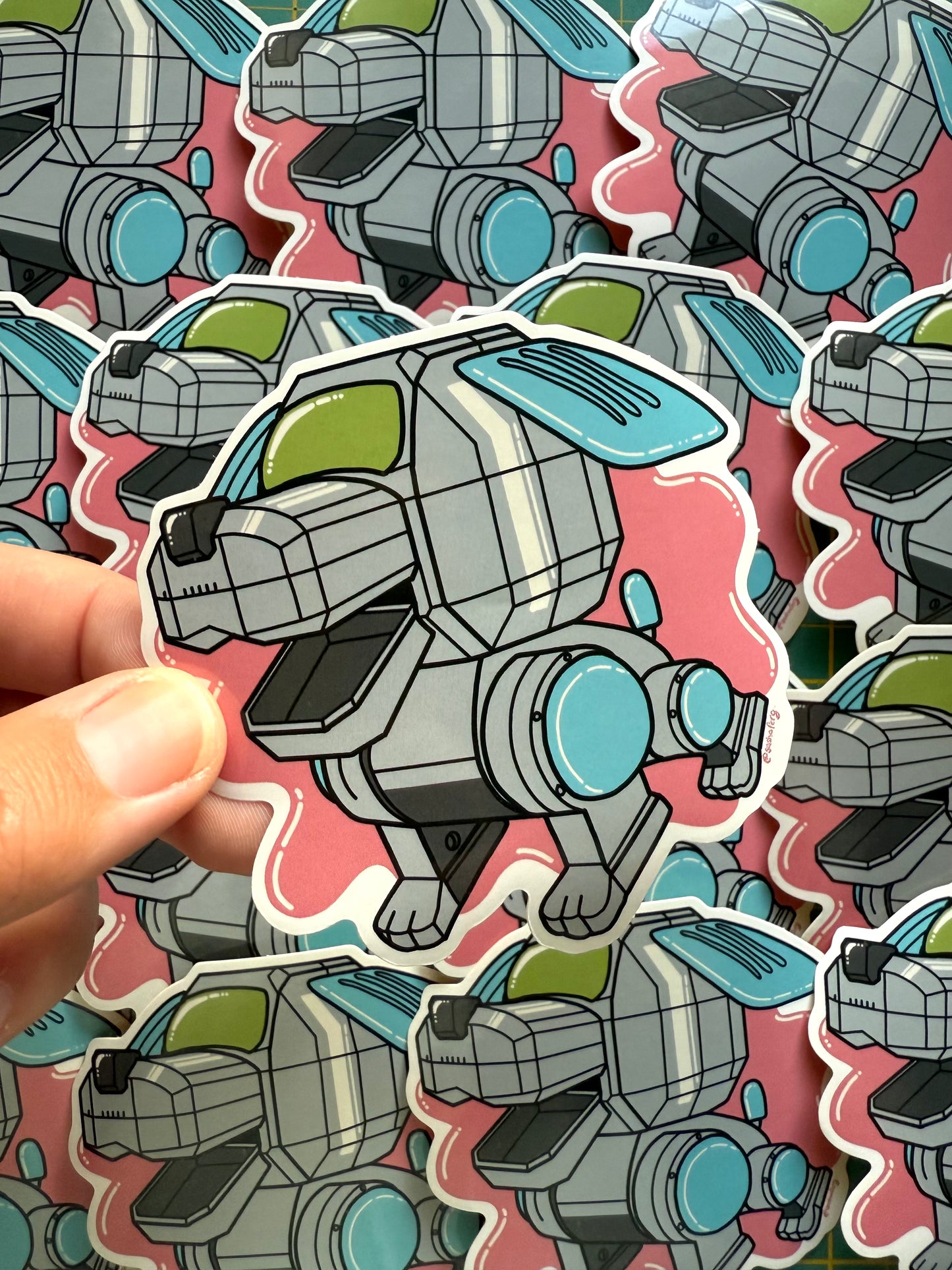 00s Robot Dog Sticker