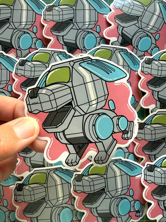 00s Robot Dog Sticker
