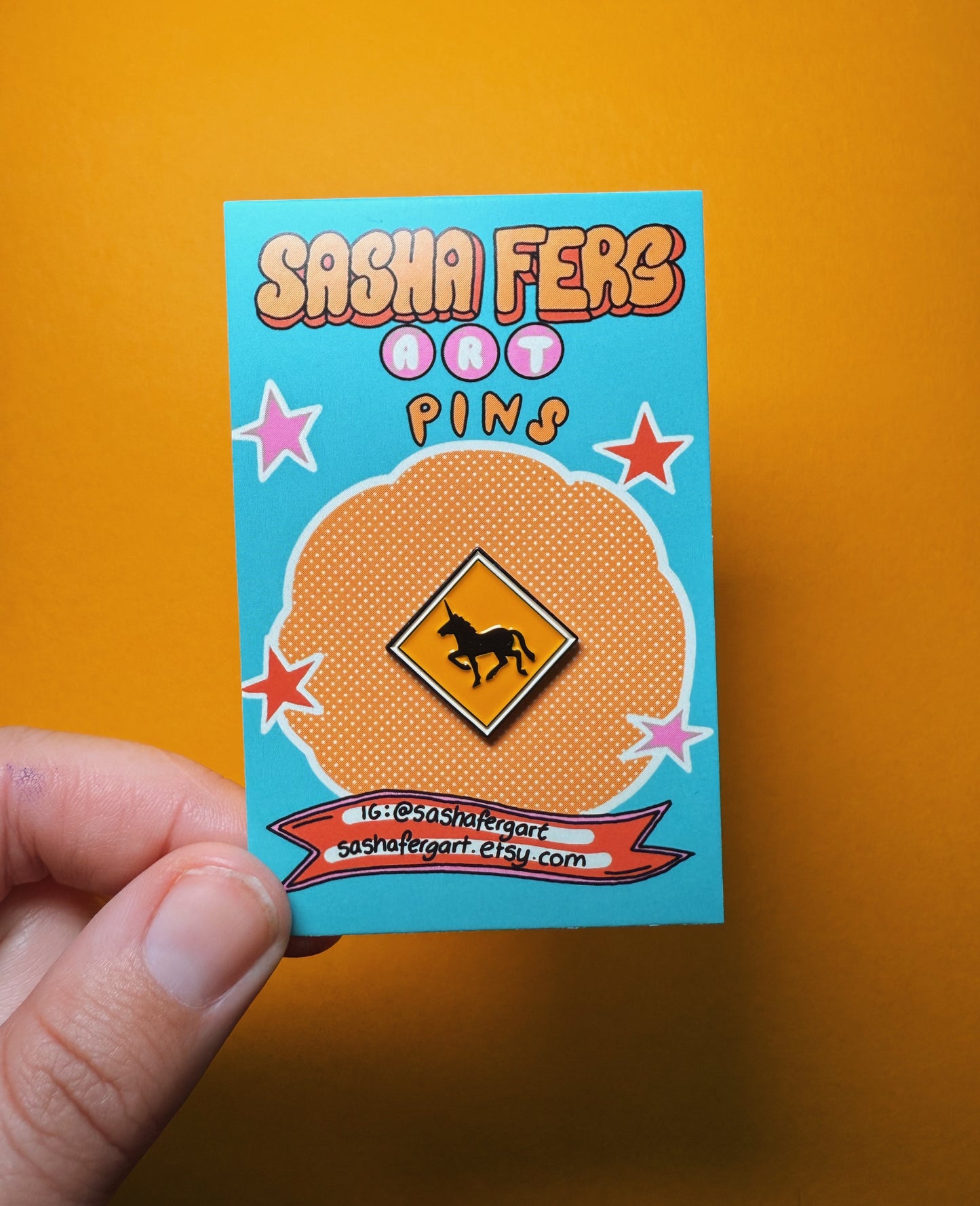 Horse Crossing Sign | Unicorn Crossing Pin