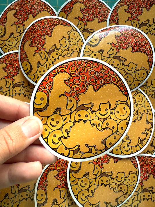 Beige Dinner | Freezer Dinner Sticker