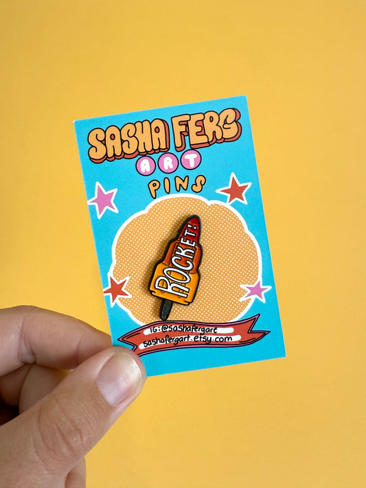 Rocket Lolly Pin