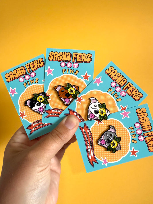 Staffordshire Bull Terrier Pin | Staffy Pin