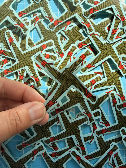 St Brigids Cross Sticker