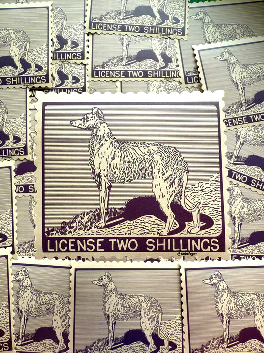 Dog Licence Stamp Northern Ireland Sticker