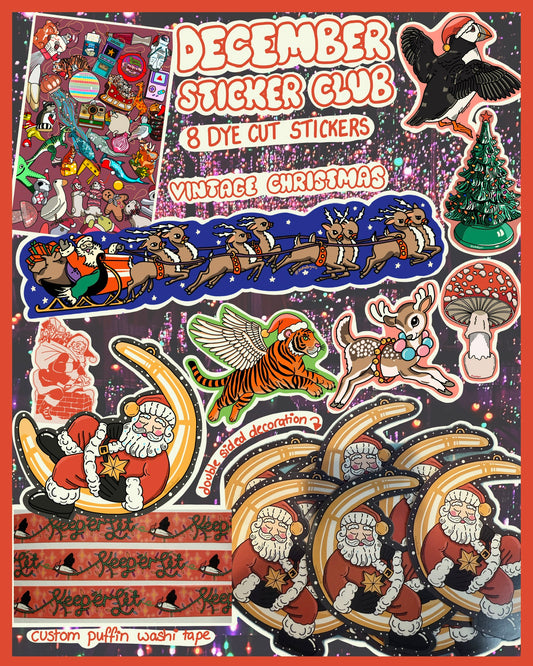 Decemeber 2025 Sticker Club - Tacky Christmas