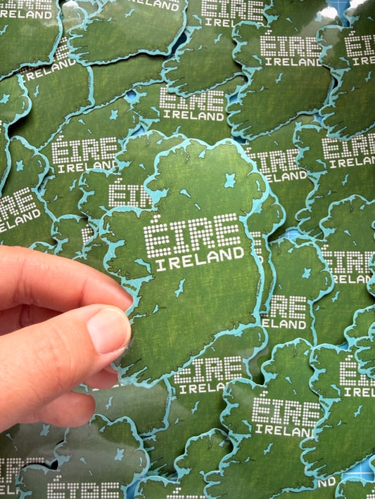 Eire / Ireland Teletext Inspired Sticker