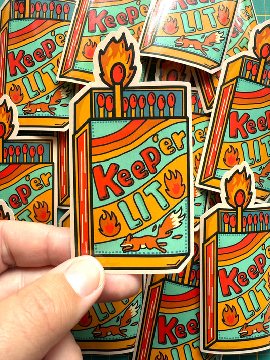 Keep er Lit Sticker