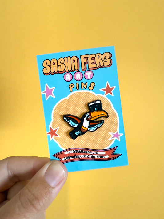 Stout Toucan Pin