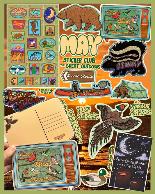 May Sticker Club - The Great Outdoors