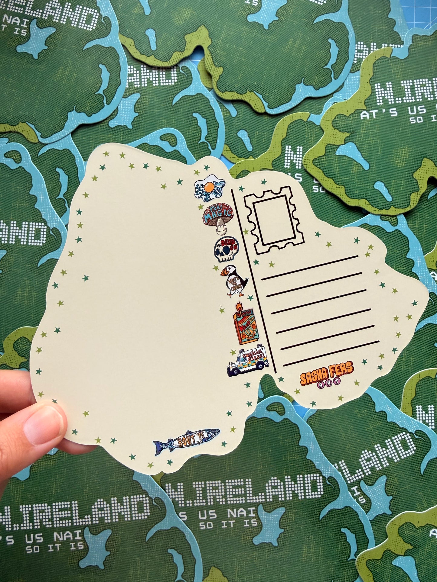 Northern Ireland Dye Cut Post card
