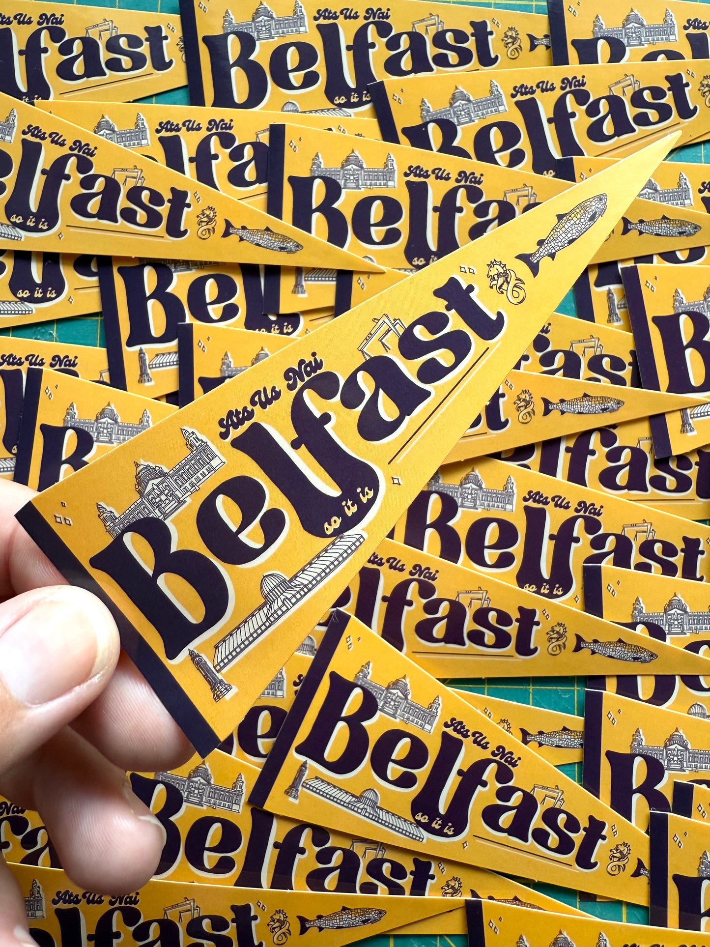 Belfast Fleg Sticker