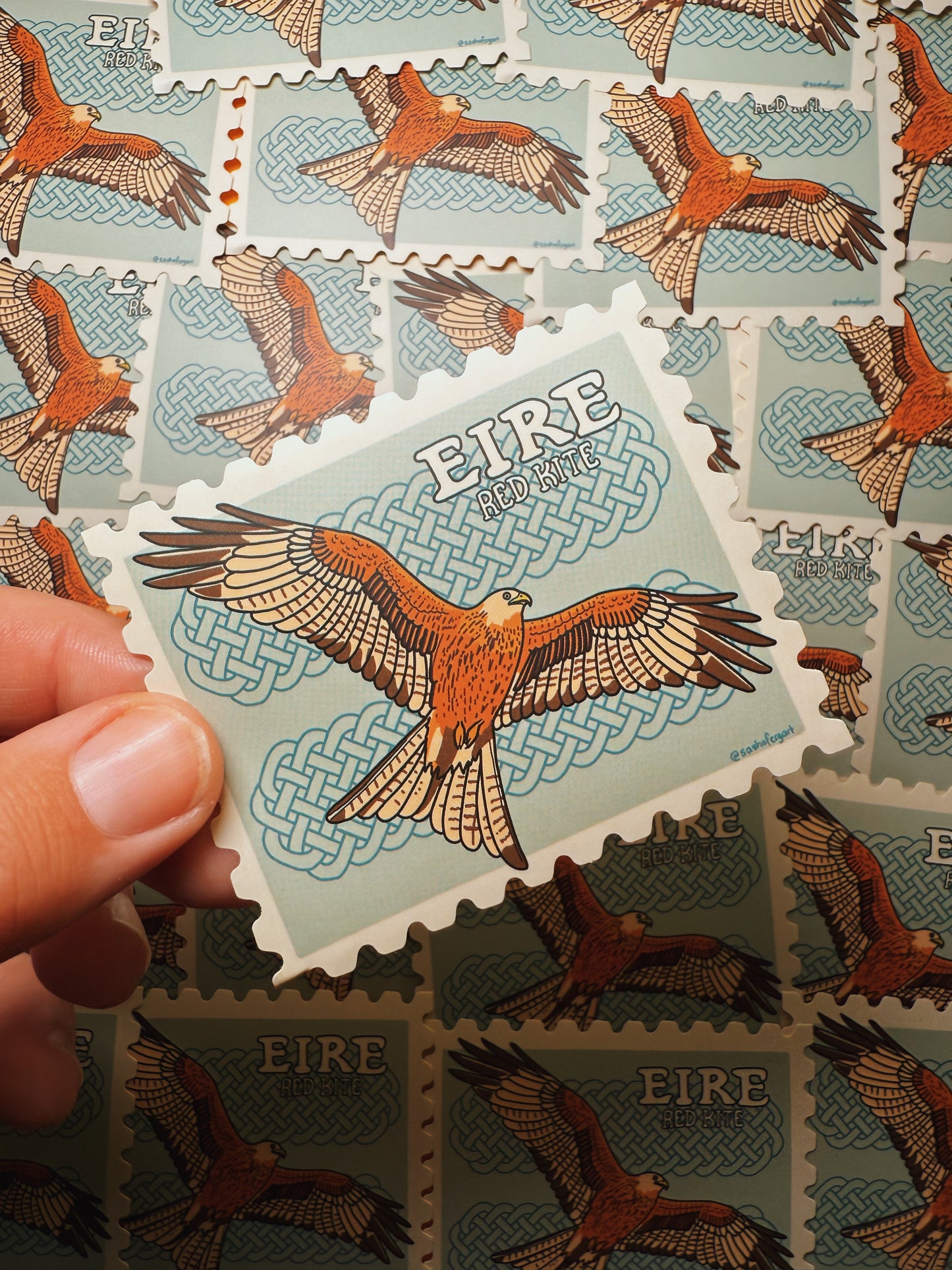 Irish Bird Stamp Stickers