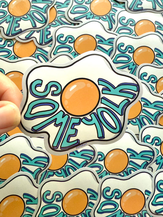 Some Yolk Sticker