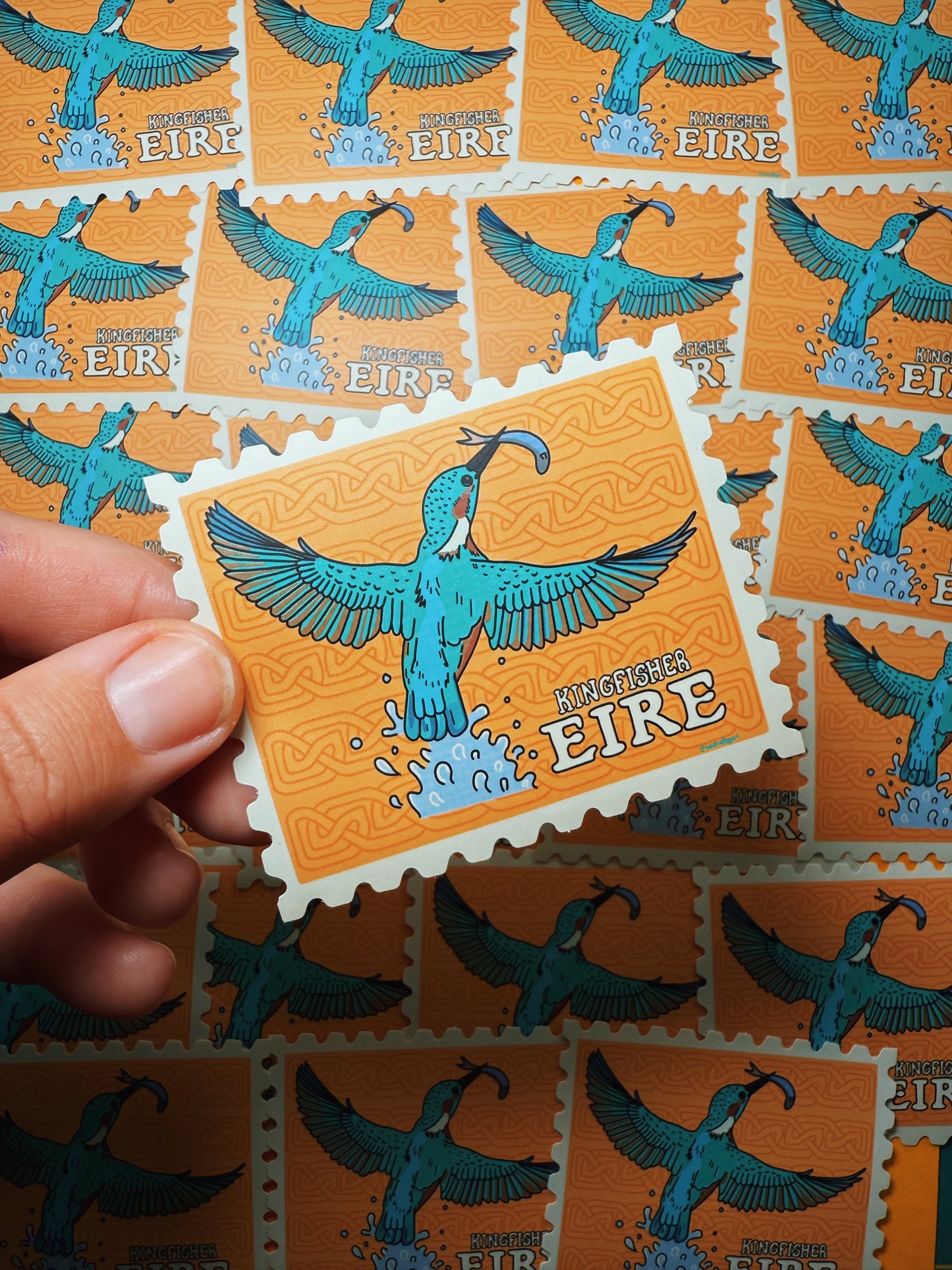 Irish Bird Stamp Stickers