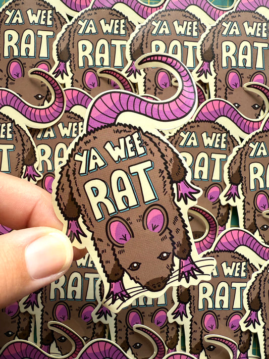Ya wee Rat Sticker