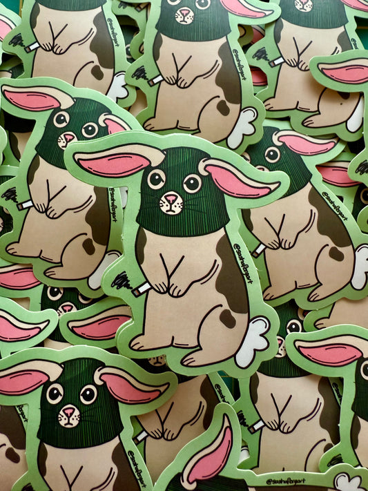 RAbbit with Balaclava Sticker