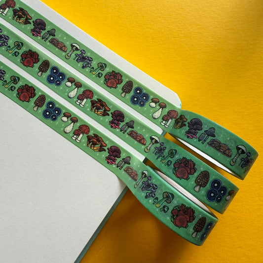 Green Mushroom / Fungi Washi Tape