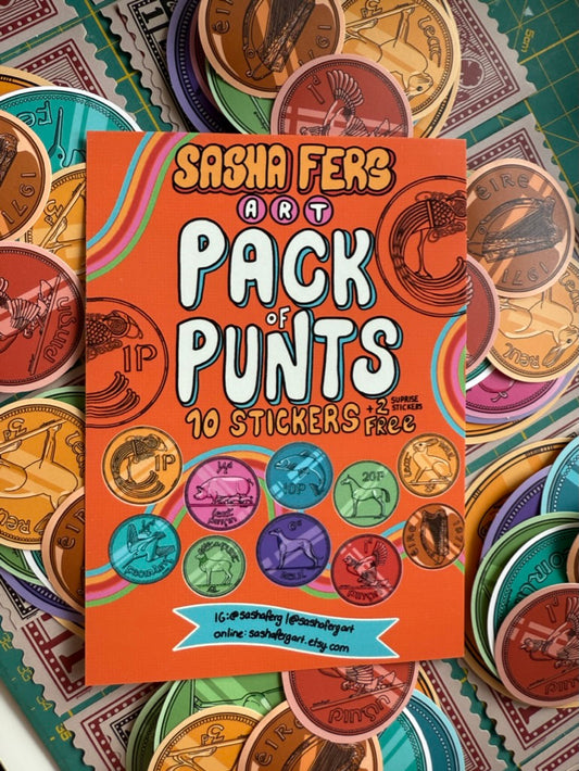 Pack of Punts | Irish Punt Sticker Pack