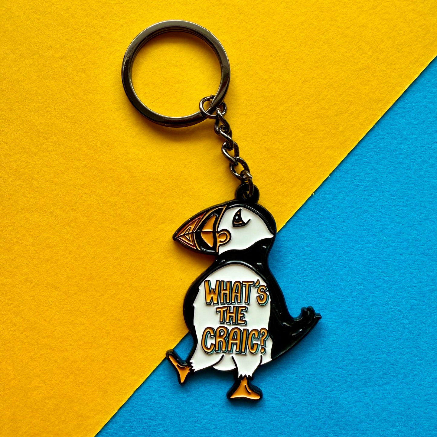 Whats the Craic Puffin Keyring