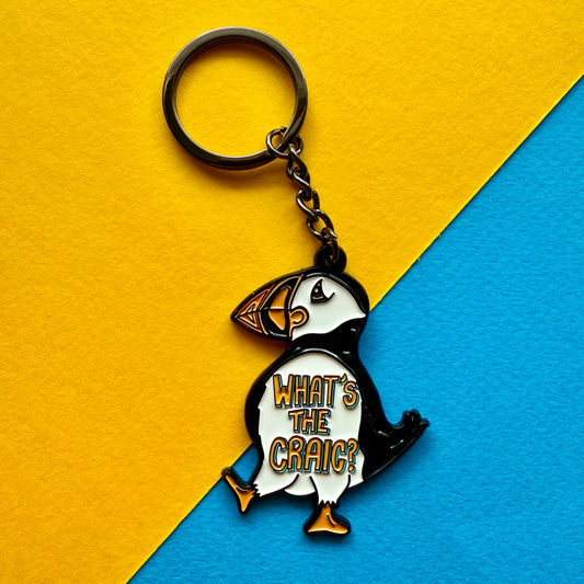 Whats the Craic Puffin Keyring