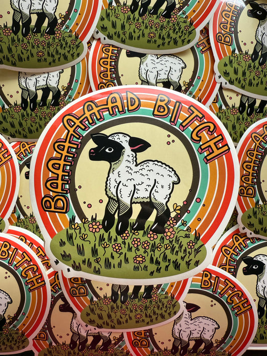 Baaad Bitch Sheep Sticker