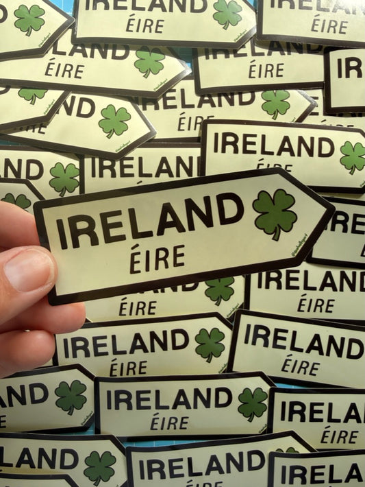 Ireland Road Sign Sticker