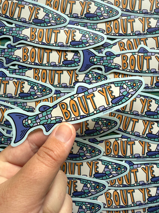 Bout Ye Belfast Big Fish Sticker