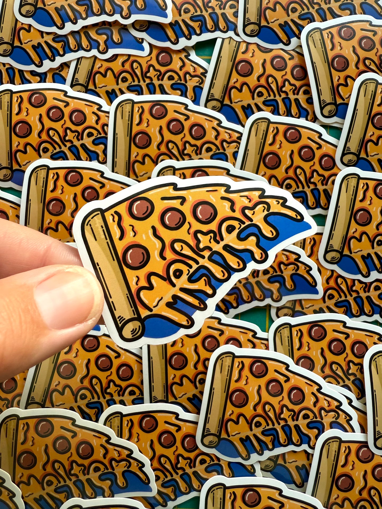Pizza Melter Sticker