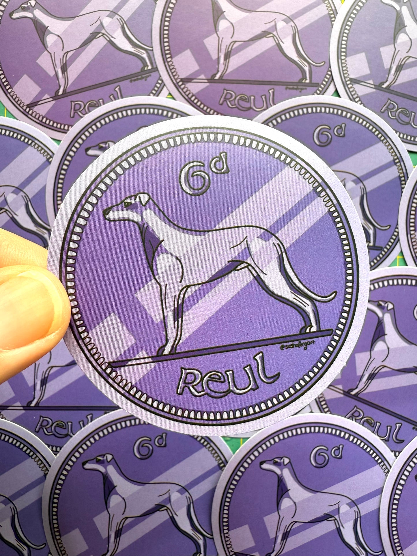 Dog Punt / Irish Coin Sticker