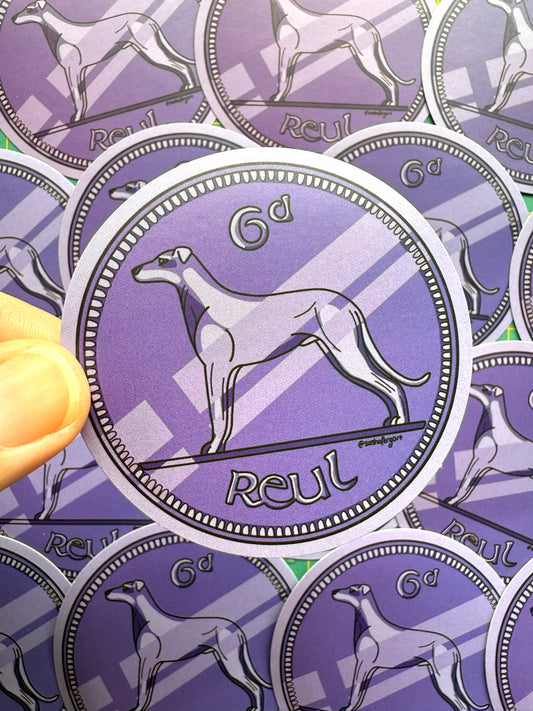 Dog Punt / Irish Coin Sticker