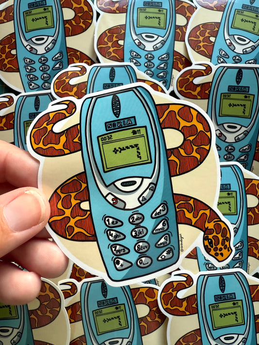 90s/00s Phone with Snake Game Sticker