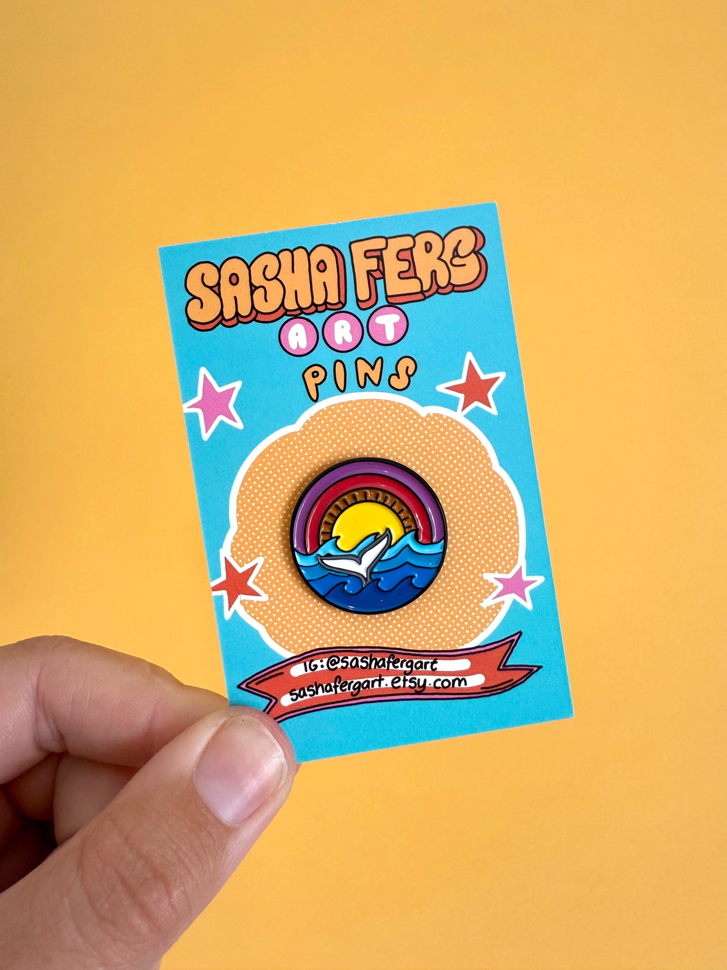 Sunset and Sea Pin