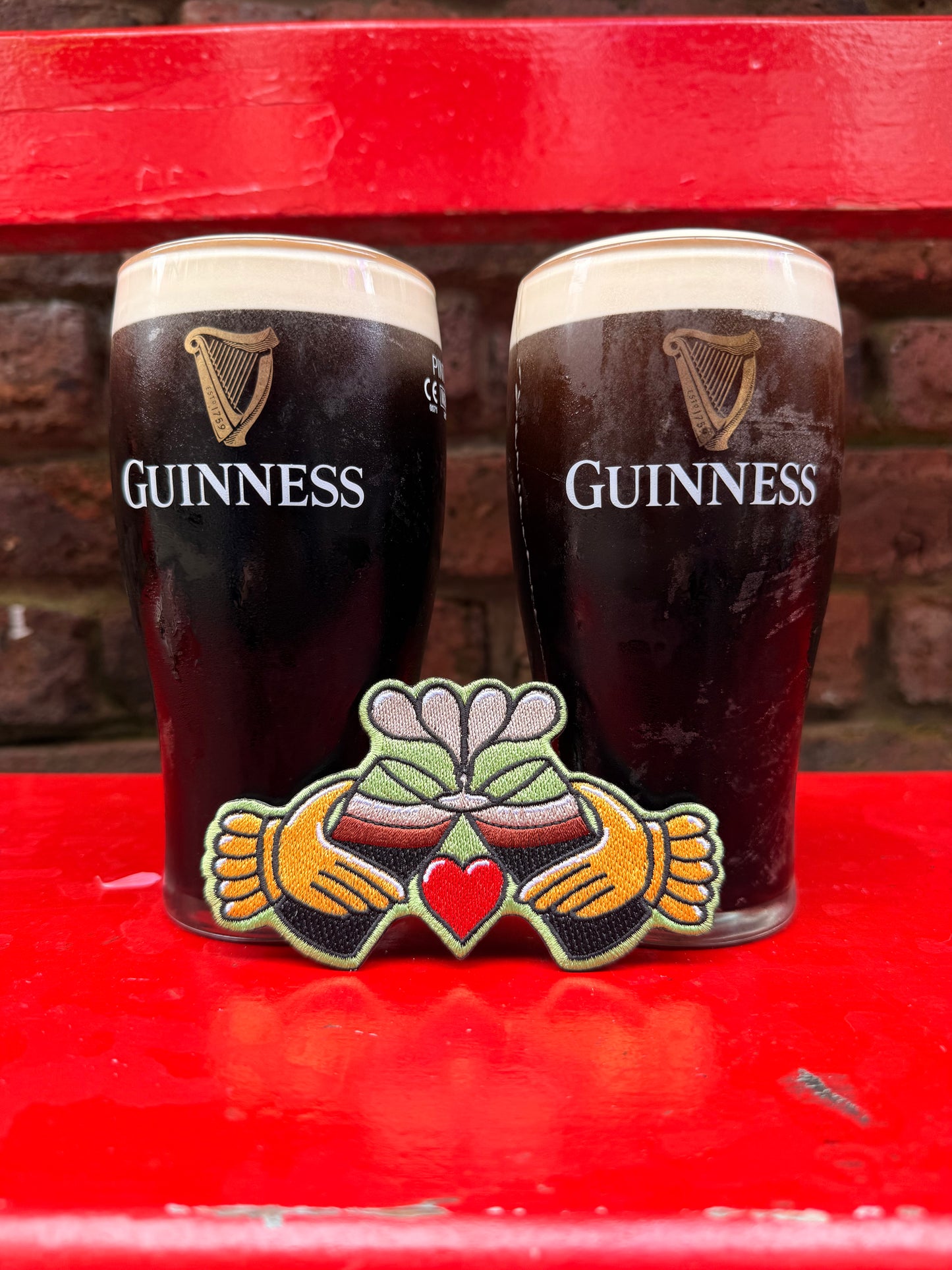 Slaínte Stout Claddagh Embroidered Patch