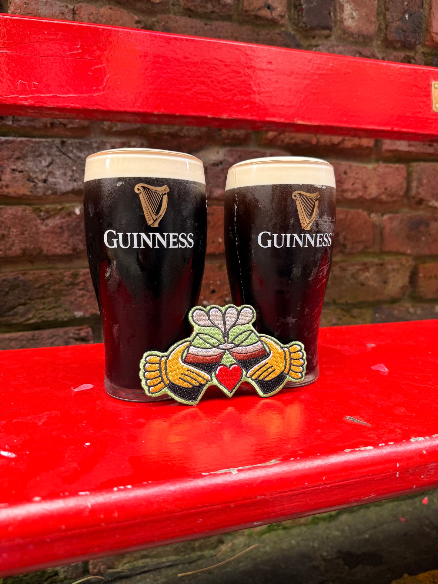 Slaínte Stout Claddagh Embroidered Patch