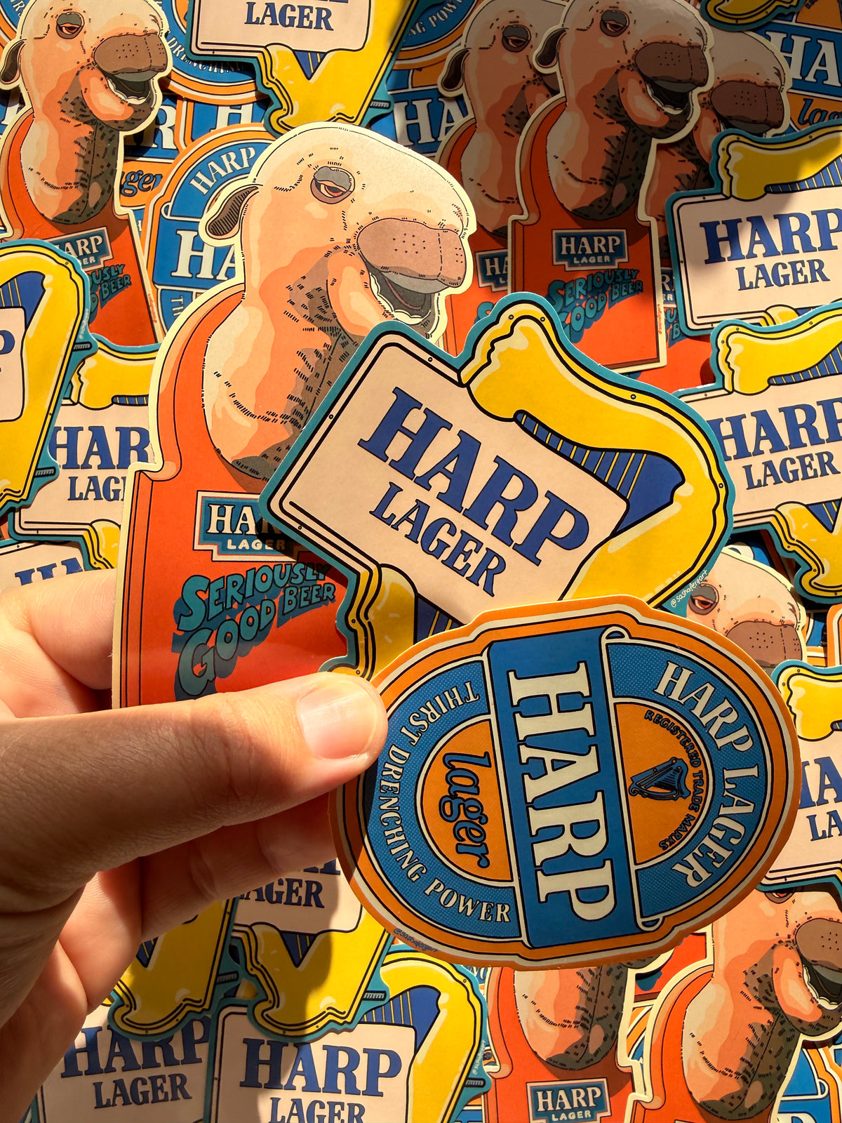 Harp Beer Stickers