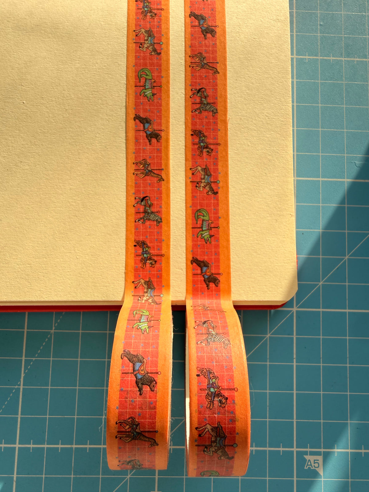 Circus Animal Carousel Washi Tape