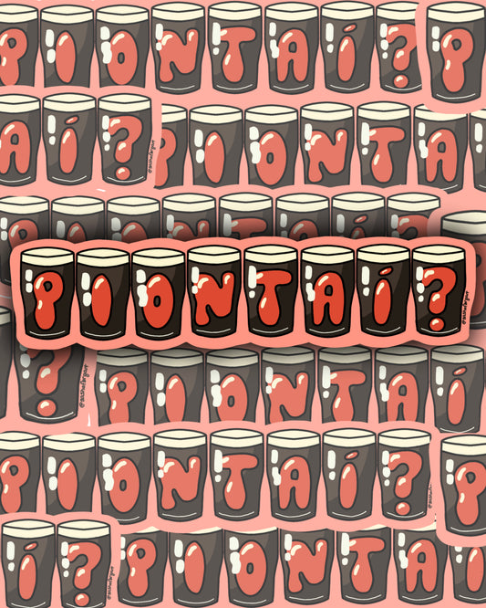 Piontai? Irish Pints Sticker
