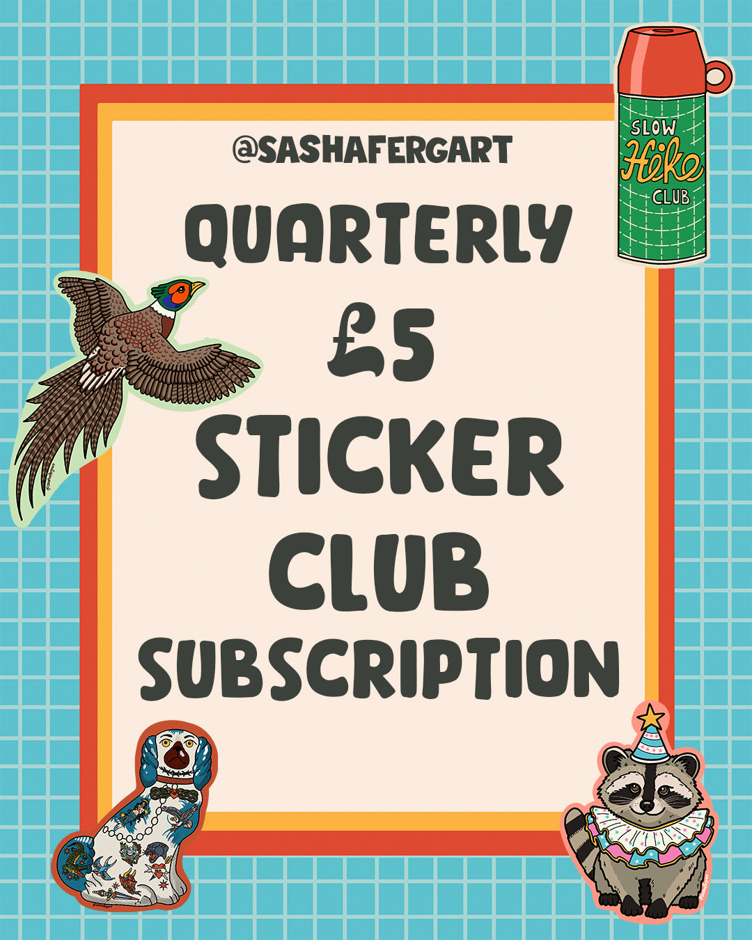 £5.00 Quarterly Sticker Club